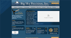 Desktop Screenshot of bigskyprecision.com