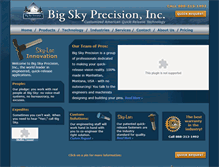 Tablet Screenshot of bigskyprecision.com